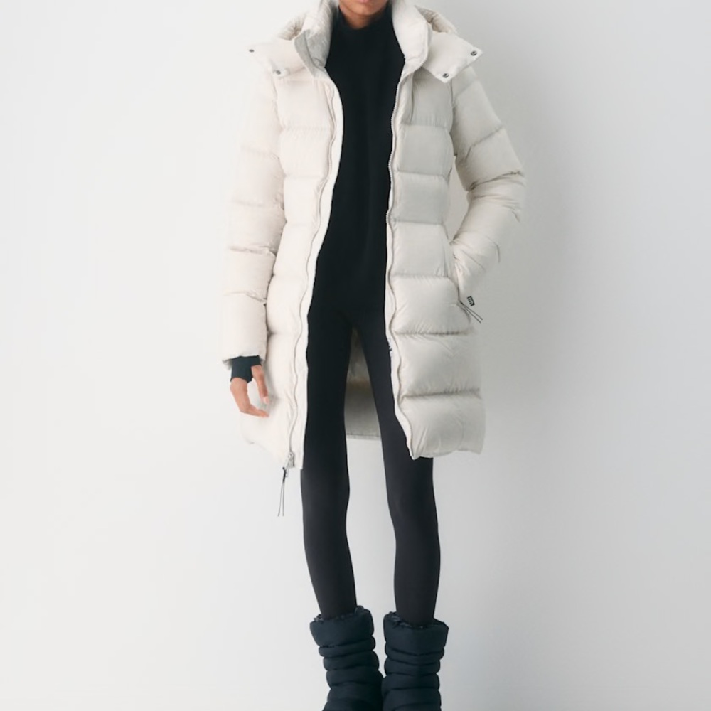 Aritzia White Puffer Jacket